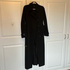Black trench coat water resistant